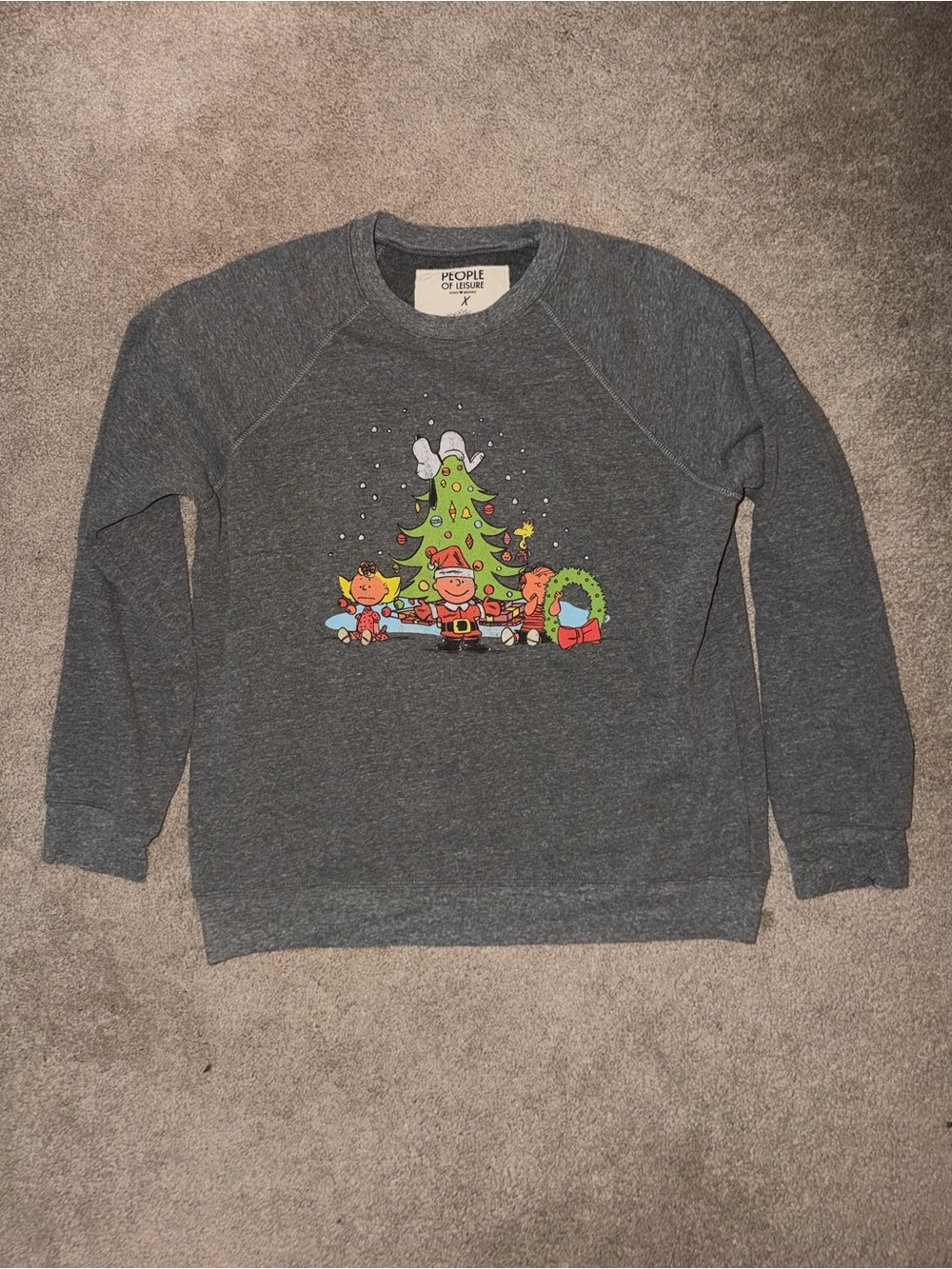 People of Leisure x Peanuts Christmas Sweatshirt